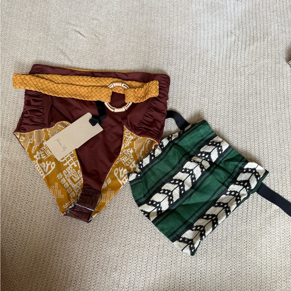 Johanna Ortiz Andean Cumbi Reversible Bikini Bottom NWT Large Swimwear - Picture 4 of 7